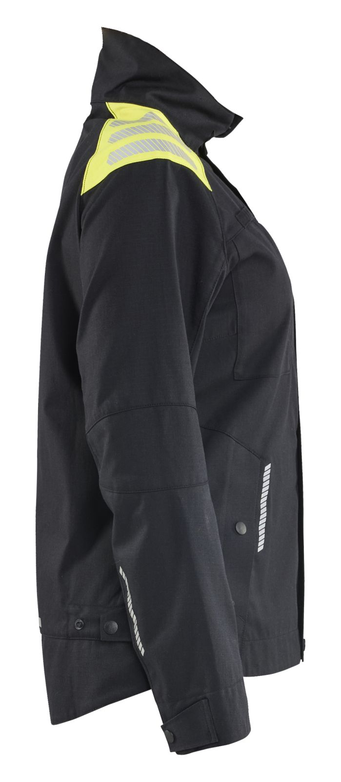 Blaklader Vlamvertragend Multinorm Jack 40701512 Multinorm damesjack inherent vlamwerend antistatisch dames zwart-fluo geel(9933)