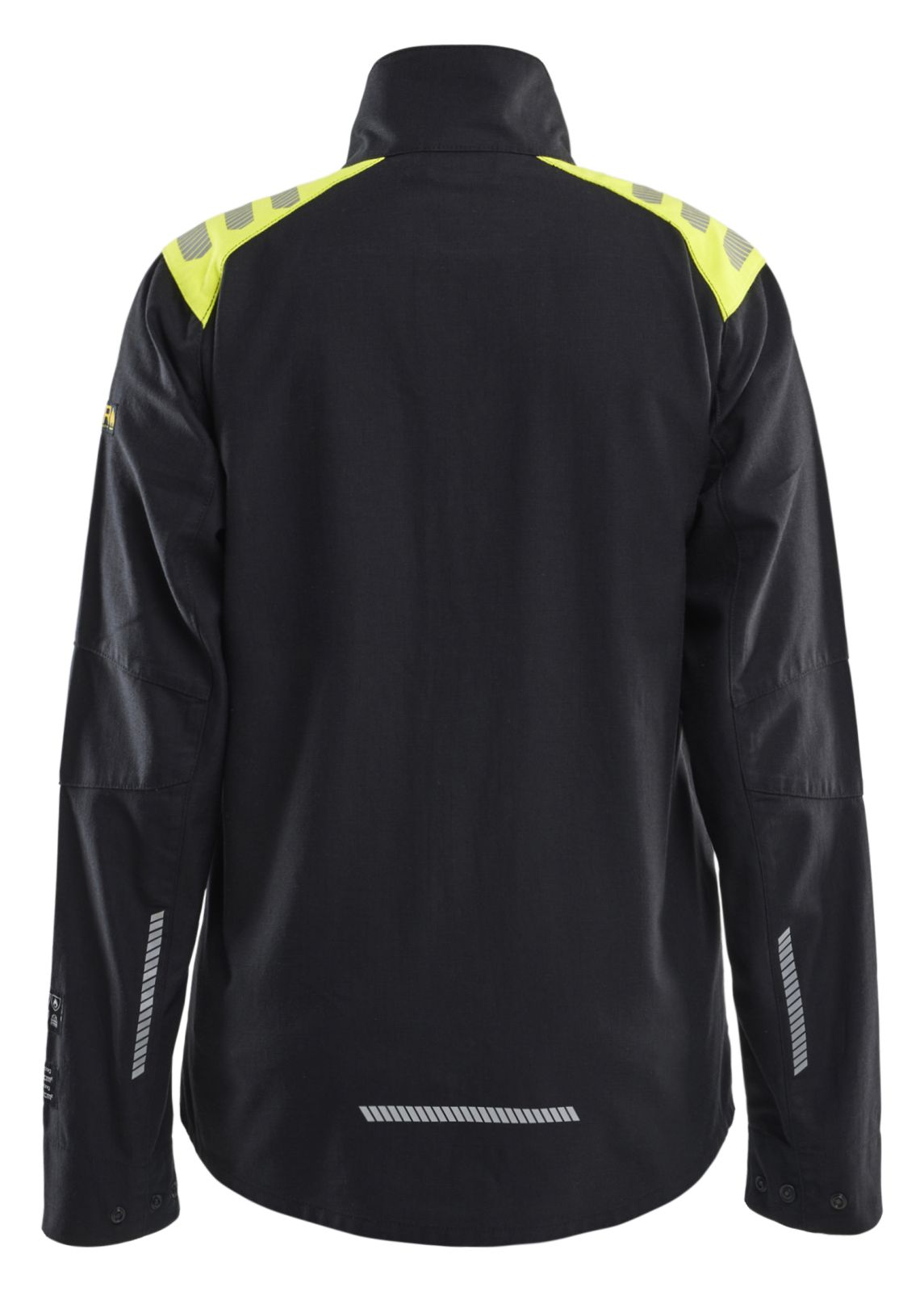 Blaklader Vlamvertragend Multinorm Dames Overhemd 40721512 dames inherent vlamwerend antistatisch reflectie HiVis zwart-fluo geel(9933)