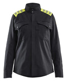 Blaklader Vlamvertragend Multinorm Dames Overhemd 40721512 dames inherent vlamwerend antistatisch reflectie HiVis zwart-fluo geel(9933)