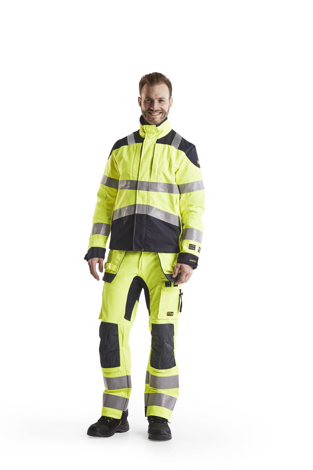 Blaklader Jassen 40891512 Multinorm geel-marineblauw(3389)