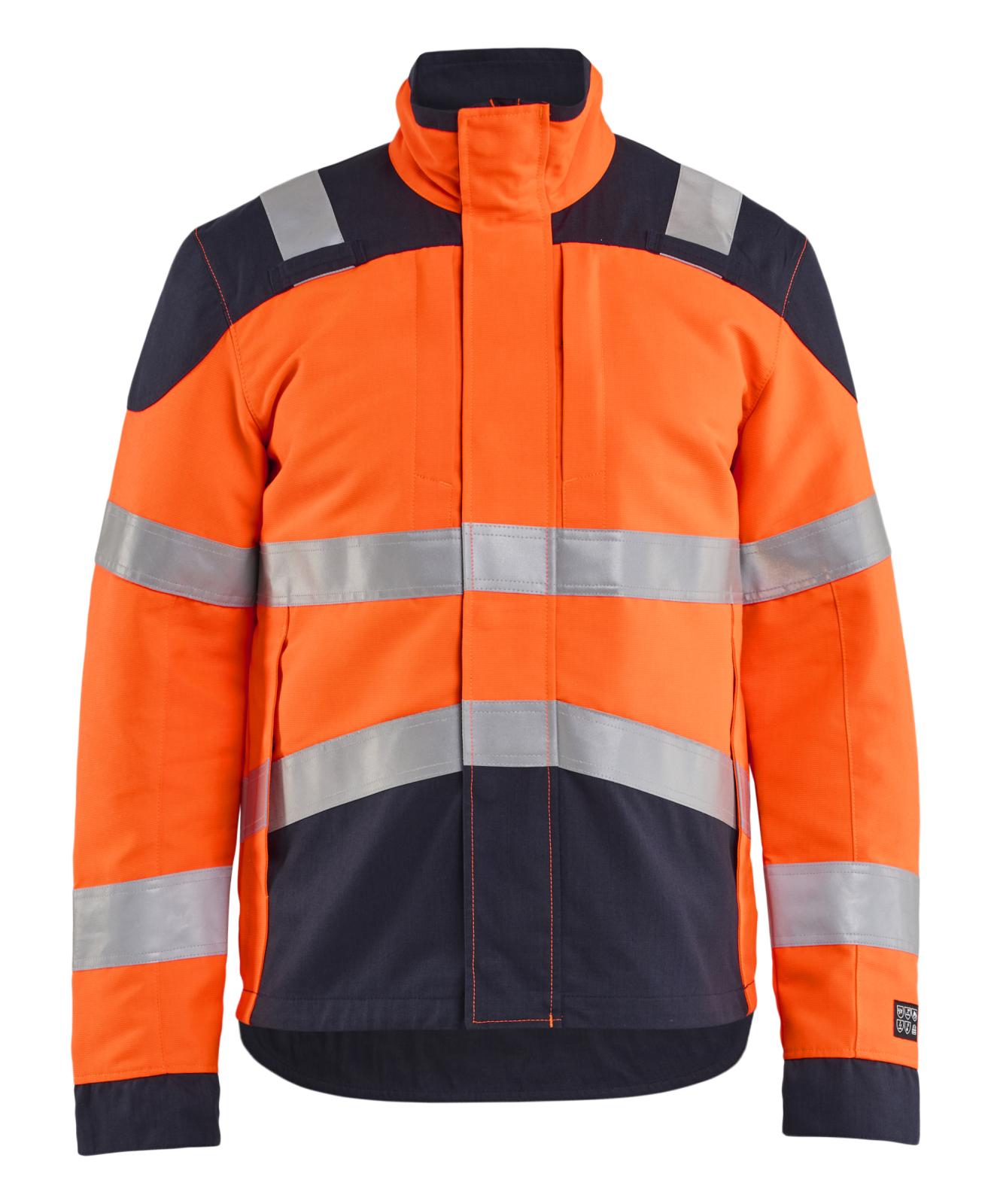 Blaklader Vlamvertragend Multinorm Jack 40891524 inherent vlamwerend HiVis fluo oranje-marineblauw(5389)
