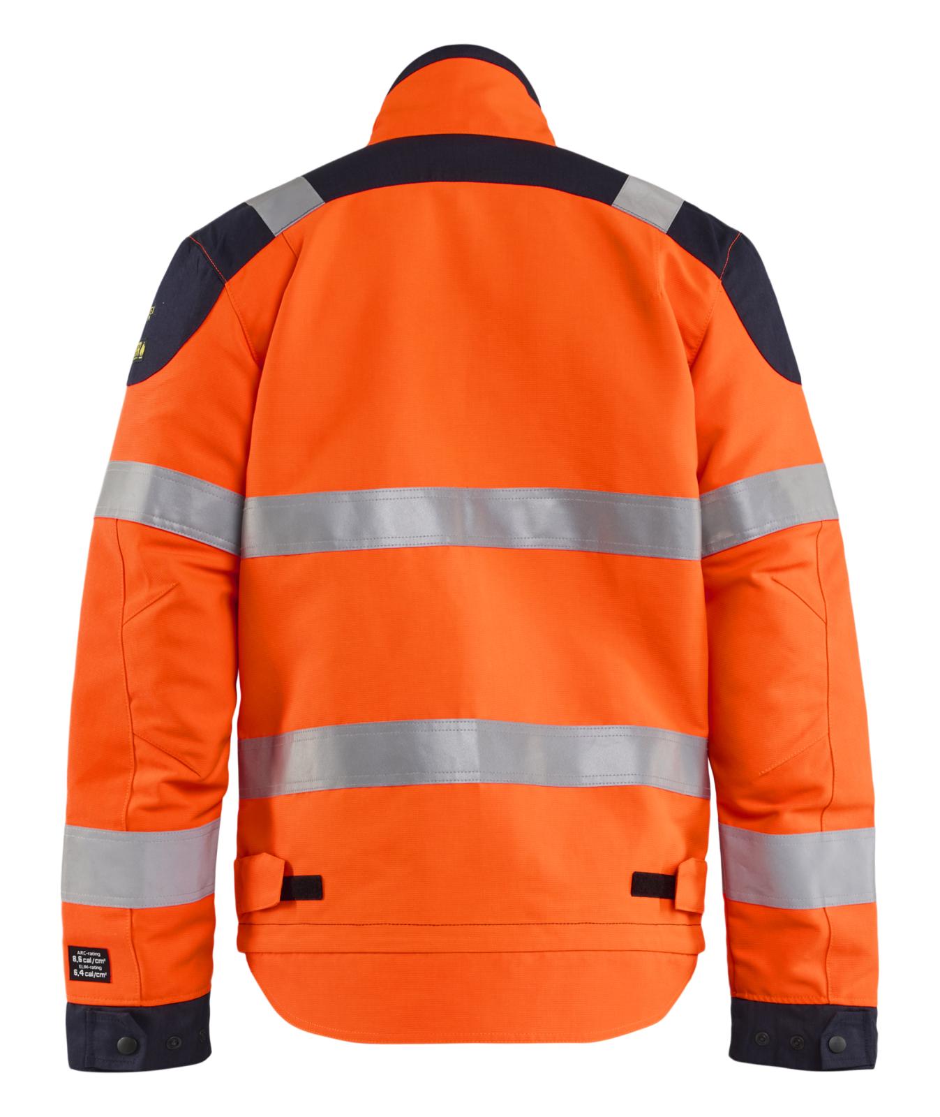 Blaklader Vlamvertragend Multinorm Jack 40891524 inherent vlamwerend HiVis fluo oranje-marineblauw(5389)