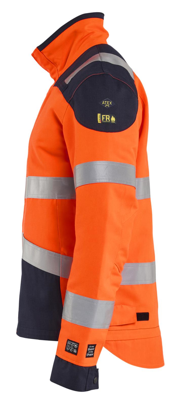 Blaklader Vlamvertragend Multinorm Jack 40891524 inherent vlamwerend HiVis fluo oranje-marineblauw(5389)