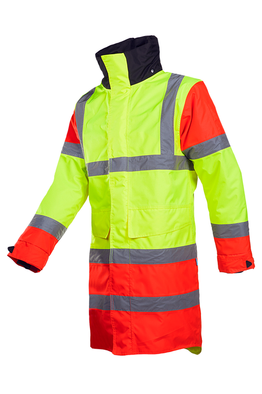 Sioen Jassen Thoras  fluo geel-rood-zwart