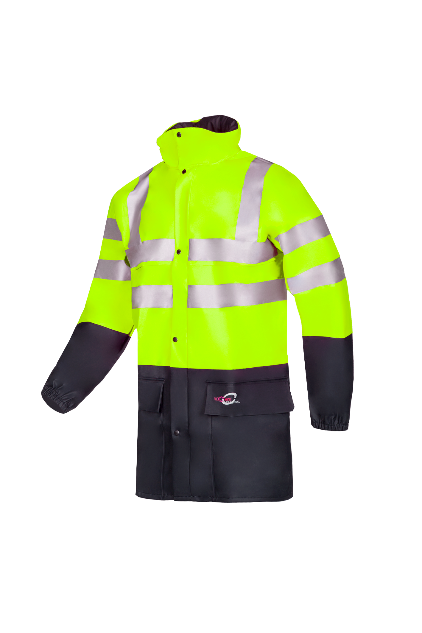 Sioen Jassen Carmaux  fluo geel-marineblauw