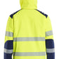 Blaklader High vis Softshell Winterjas 44002513 lichtgewicht softshell HiVis fluo geel-marineblauw(3389)