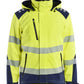 Blaklader High Vis Winterjas 44002513 lichtgewicht softshell HiVis fluo geel-marineblauw(3389)