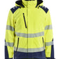 Blaklader High Vis Winterjas 44002513 lichtgewicht softshell HiVis fluo geel-marineblauw(3389)