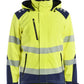 Blaklader High Vis Softshell Winterjas 44002513 lichtgewicht softshell HiVis fluo geel-marineblauw(3389)