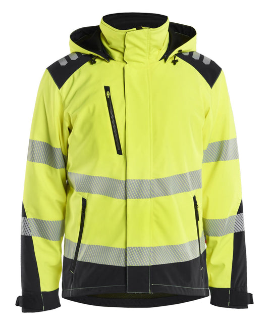 Blaklader High vis Winterjas 44002513 lichtgewicht softshell HiVis fluo geel-zwart(3399)