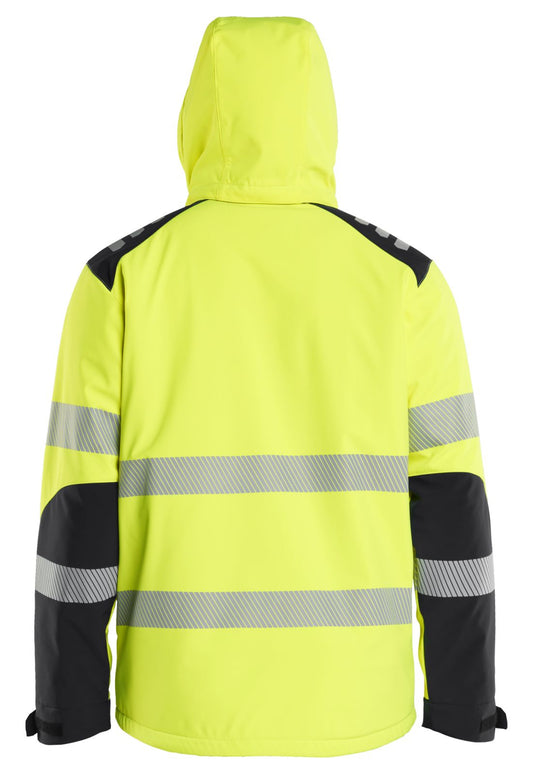 Blaklader High vis Winterjas 44002513 lichtgewicht softshell HiVis fluo geel-zwart(3399)
