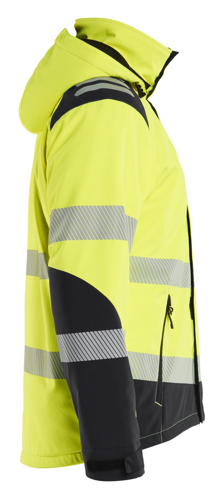 Blaklader High Vis Winterjas 44002513 lichtgewicht softshell HiVis fluo geel-zwart(3399)