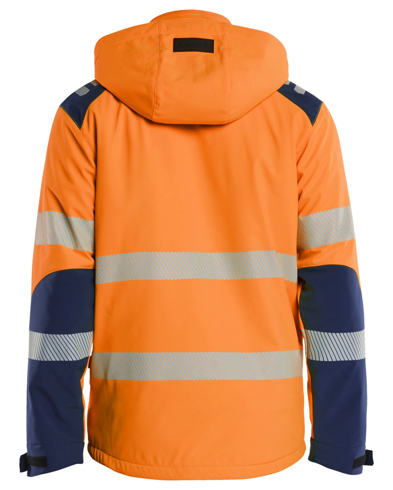 Blaklader High vis Winterjas 44002513 lichtgewicht softshell HiVis fluo oranje-marineblauw(5389)