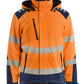 Blaklader High vis Winterjas 44002513 lichtgewicht softshell HiVis fluo oranje-marineblauw(5389)