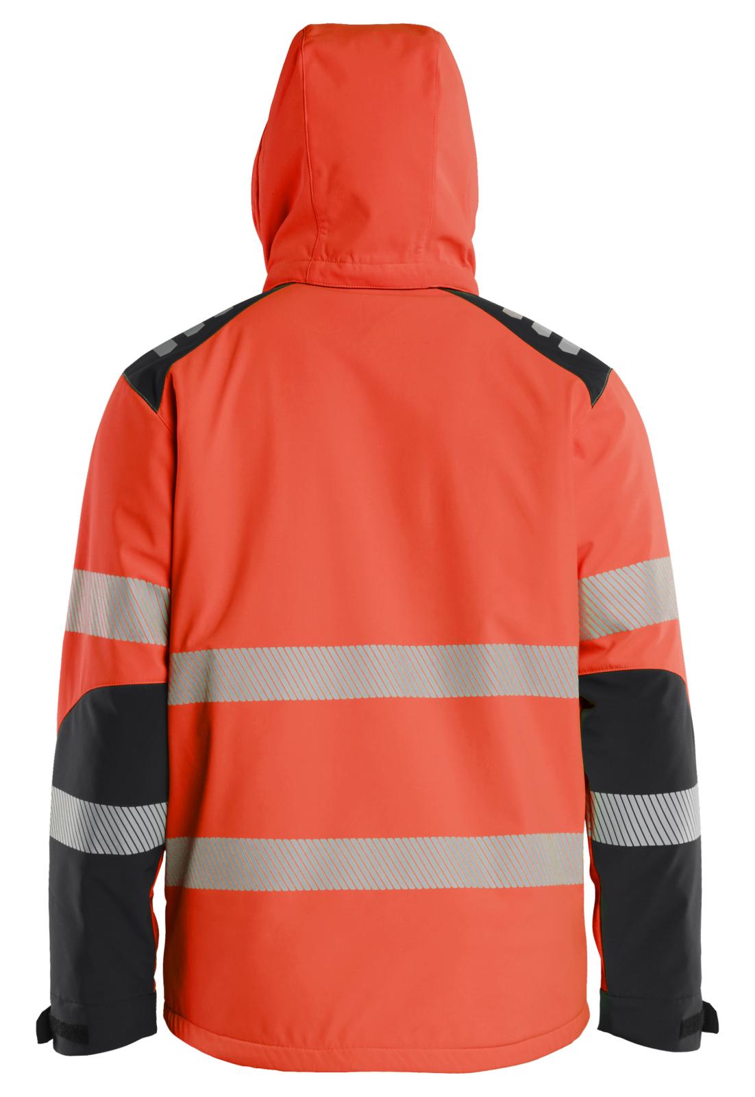 Blaklader High Vis Winterjas 44002513 lichtgewicht softshell HiVis fluo rood-zwart(5599)