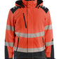 Blaklader High vis Winterjas 44002513 lichtgewicht softshell HiVis fluo rood-zwart(5599)