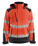 Blaklader High Vis Winterjas 44002513 lichtgewicht softshell HiVis fluo rood-zwart(5599)