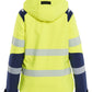 Blaklader High vis Softshell Dames jassen 44012513 lichtgewicht softshell HiVis fluo geel-marineblauw(3389)