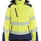 Blaklader High Vis Dames jassen 44012513 lichtgewicht softshell HiVis fluo geel-marineblauw(3389)