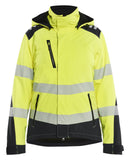 Blaklader High vis Dames jassen 44012513 lichtgewicht softshell HiVis fluo geel-zwart(3399)