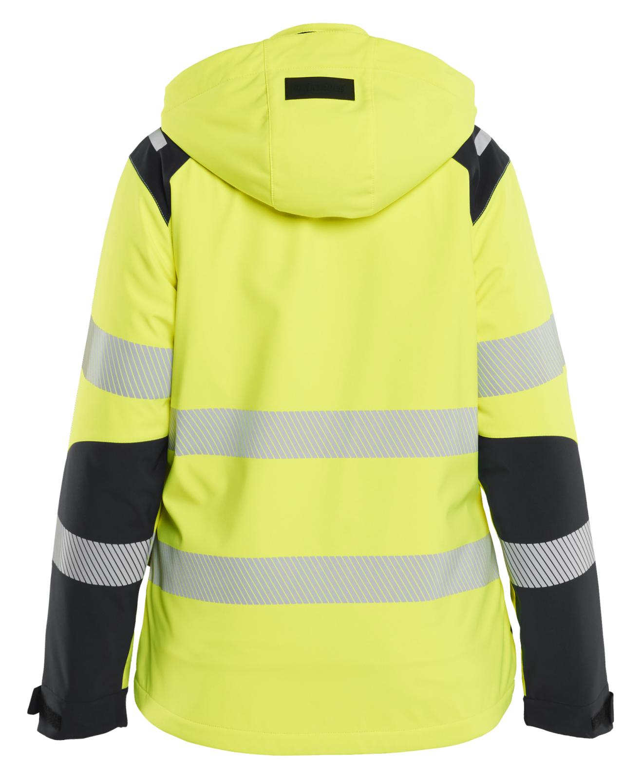 Blaklader High Vis Dames jassen 44012513 lichtgewicht softshell HiVis fluo geel-zwart(3399)