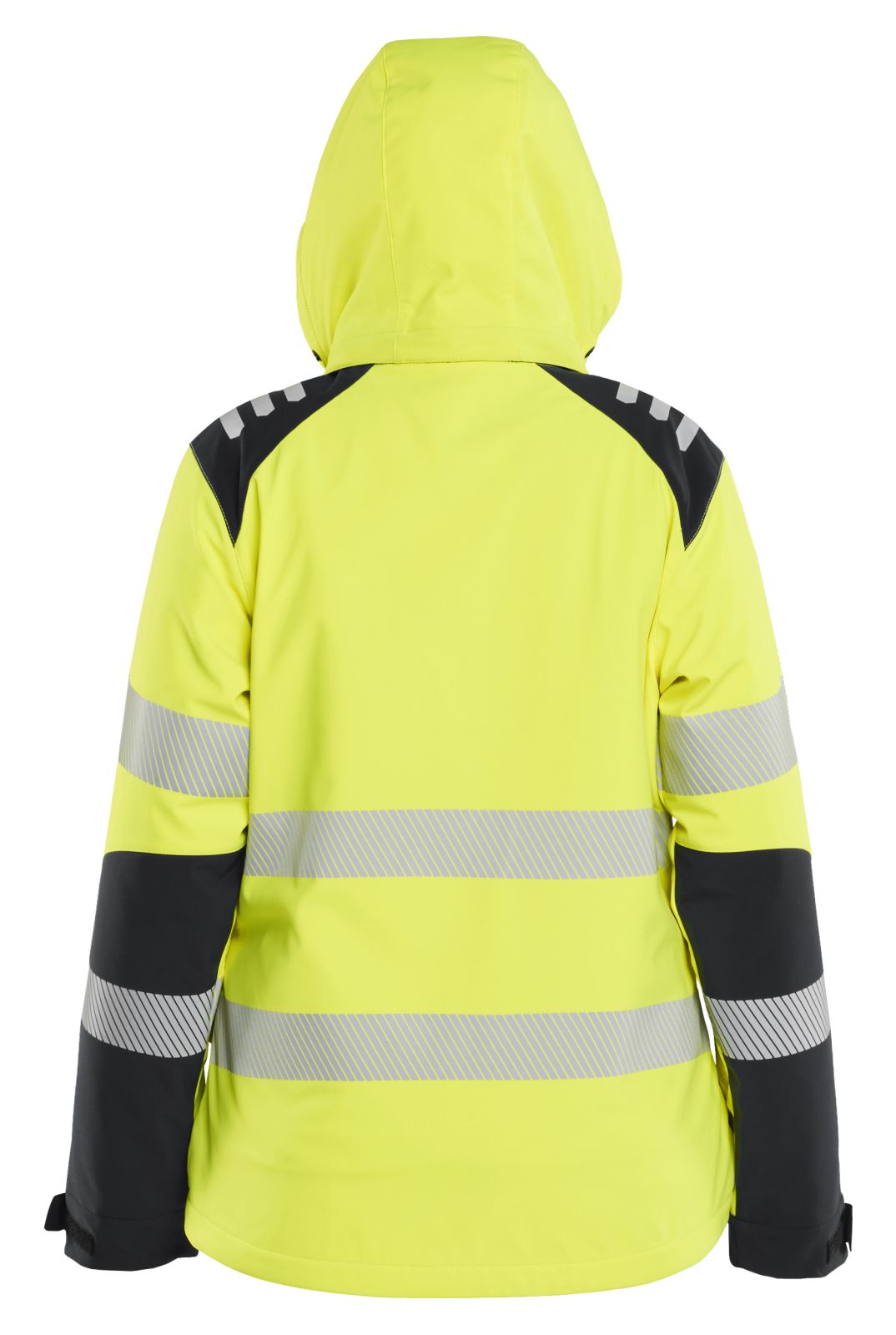 Blaklader High vis Softshell Dames jassen 44012513 lichtgewicht softshell HiVis fluo geel-zwart(3399)