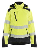 Blaklader High Vis Dames jassen 44012513 lichtgewicht softshell HiVis fluo geel-zwart(3399)