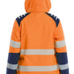 Blaklader High Vis Dames jassen 44012513 lichtgewicht softshell HiVis fluo oranje-marineblauw(5389)