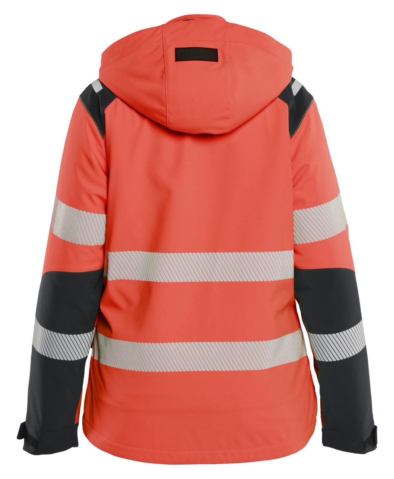 Blaklader Dames High Vis Winterjas 44012513 lichtgewicht softshell HiVis fluo rood-zwart(5599)