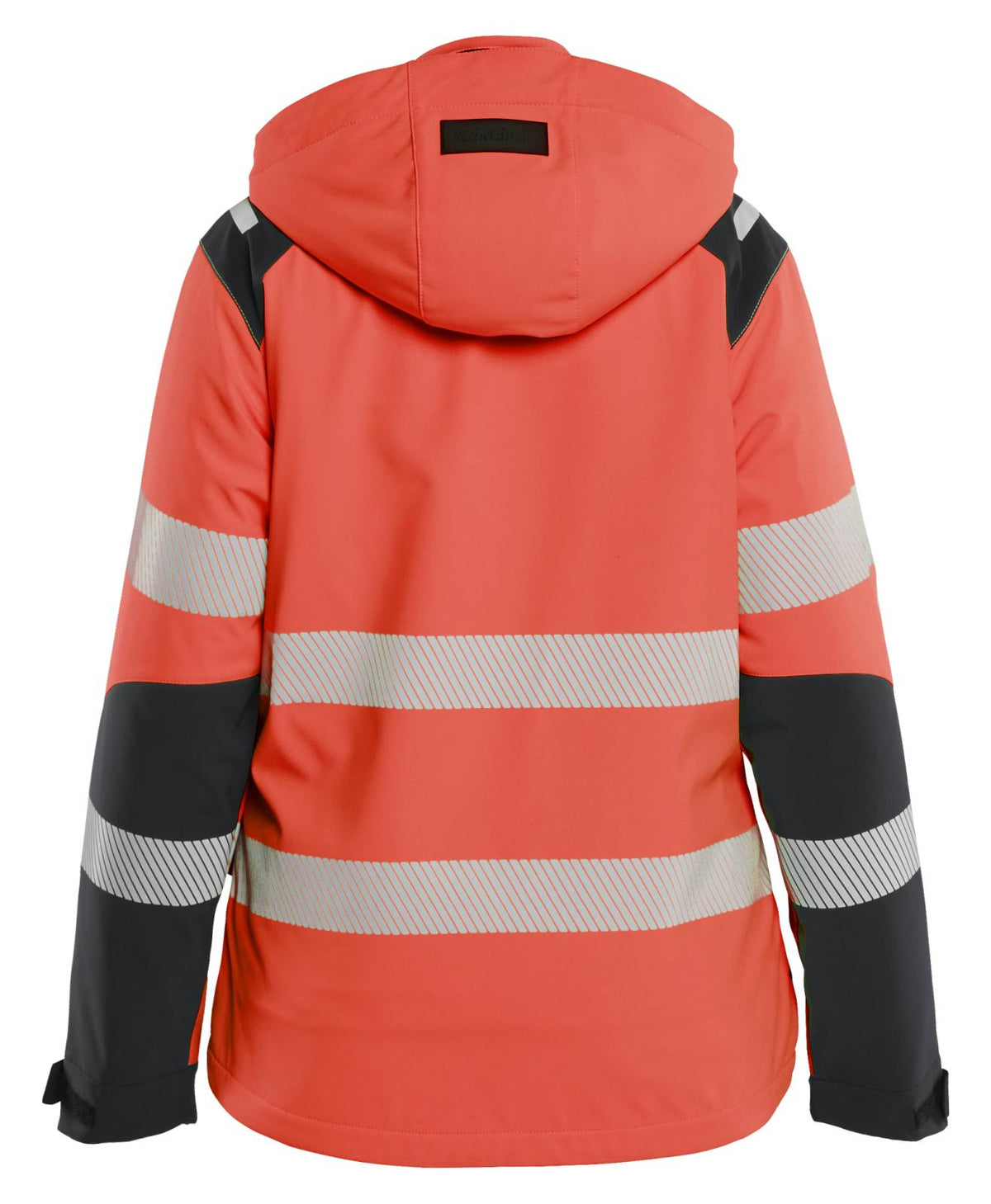 Blaklader Dames High Vis Winterjas 44012513 lichtgewicht softshell HiVis fluo rood-zwart(5599)