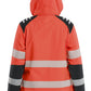 Blaklader Dames High Vis Winterjas 44012513 lichtgewicht softshell HiVis fluo rood-zwart(5599)