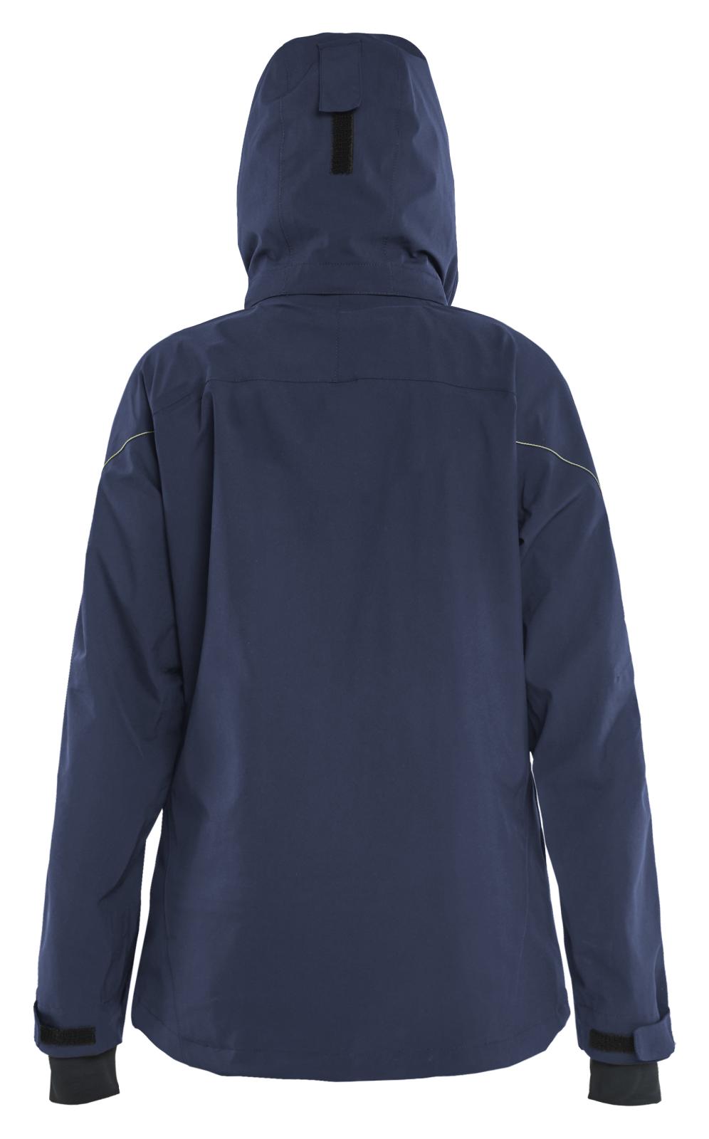 Blaklader Dames Jack 44031917 stretch shell donker marineblauw-fluo geel(8633)