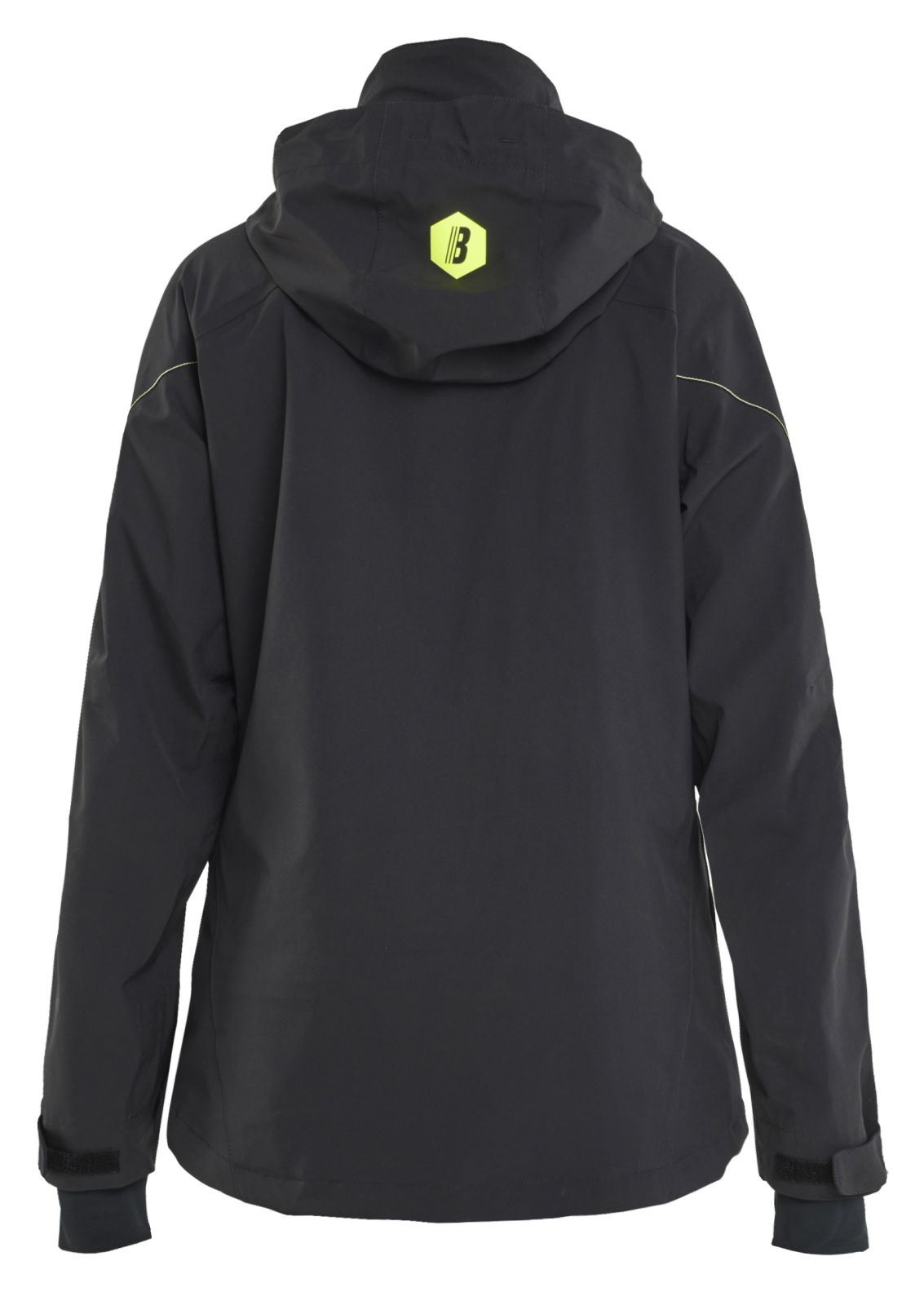 Blaklader Dames Jack 44031917 stretch shell zwart-fluo geel(9933)