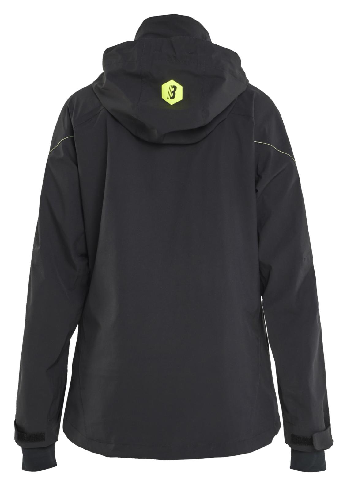 Blaklader Dames Jack 44031917 stretch shell zwart-fluo geel(9933)