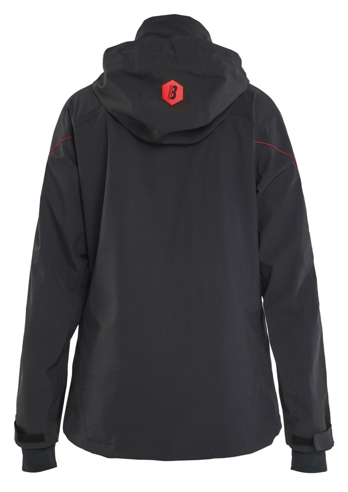 Blaklader Dames Jack 44031917 stretch shell zwart-rood(9956)