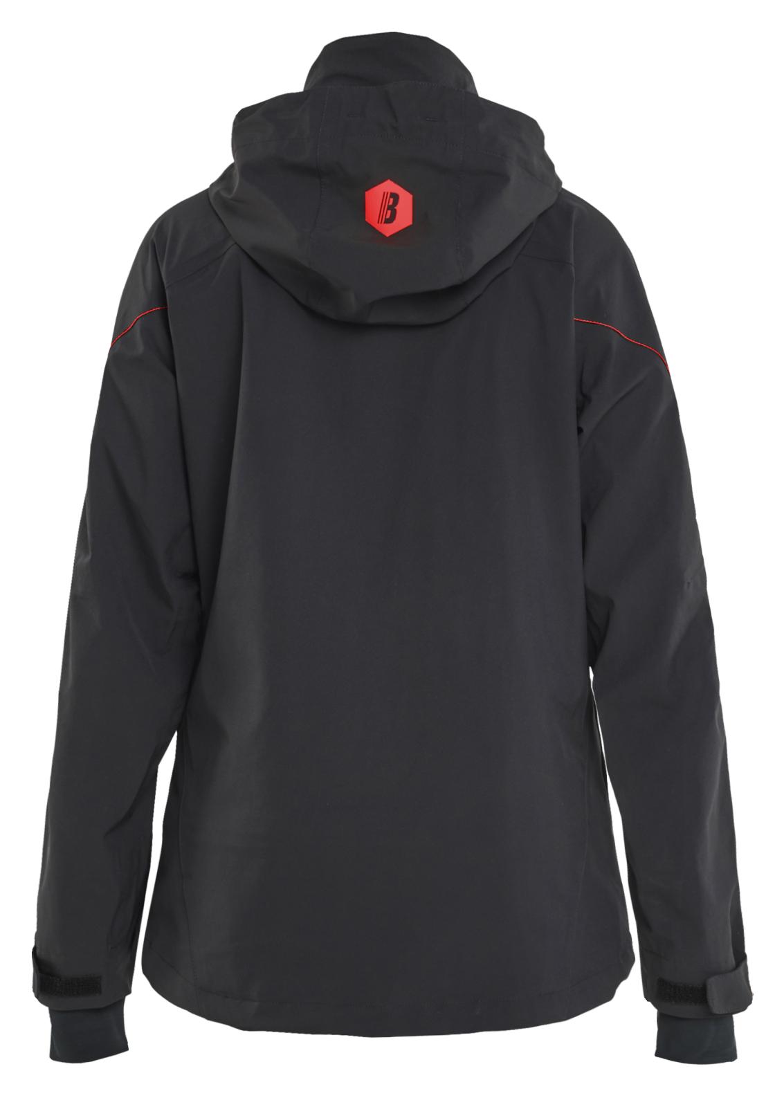 Blaklader Dames Jack 44031917 stretch shell zwart-rood(9956)