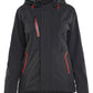 Blaklader Dames Jack 44031917 stretch shell zwart-rood(9956)