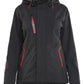 Blaklader Dames Jack 44031917 stretch shell zwart-rood(9956)