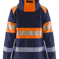 Blaklader High Vis Dames Jack 44042513 softshell dames HiVis waterdicht winddicht ademend marineblauw-oranje(8953)