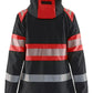 Blaklader High Vis Dames Jack 44042513 softshell dames HiVis waterdicht winddicht ademend zwart-fluo rood(9955)