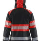 Blaklader High Vis Dames Jack 44042513 softshell dames HiVis waterdicht winddicht ademend zwart-fluo rood(9955)
