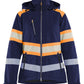 Blaklader Dames High Vis Jack 44062513 Lichtgewicht softshell gevoerd HiVis marineblauw-oranje(8953)