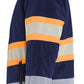 Blaklader Dames High Vis Jack 44062513 Lichtgewicht softshell gevoerd HiVis marineblauw-oranje(8953)