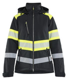 Blaklader Dames High Vis Jack 44062513 Lichtgewicht softshell gevoerd HiVis zwart-fluo geel(9933)