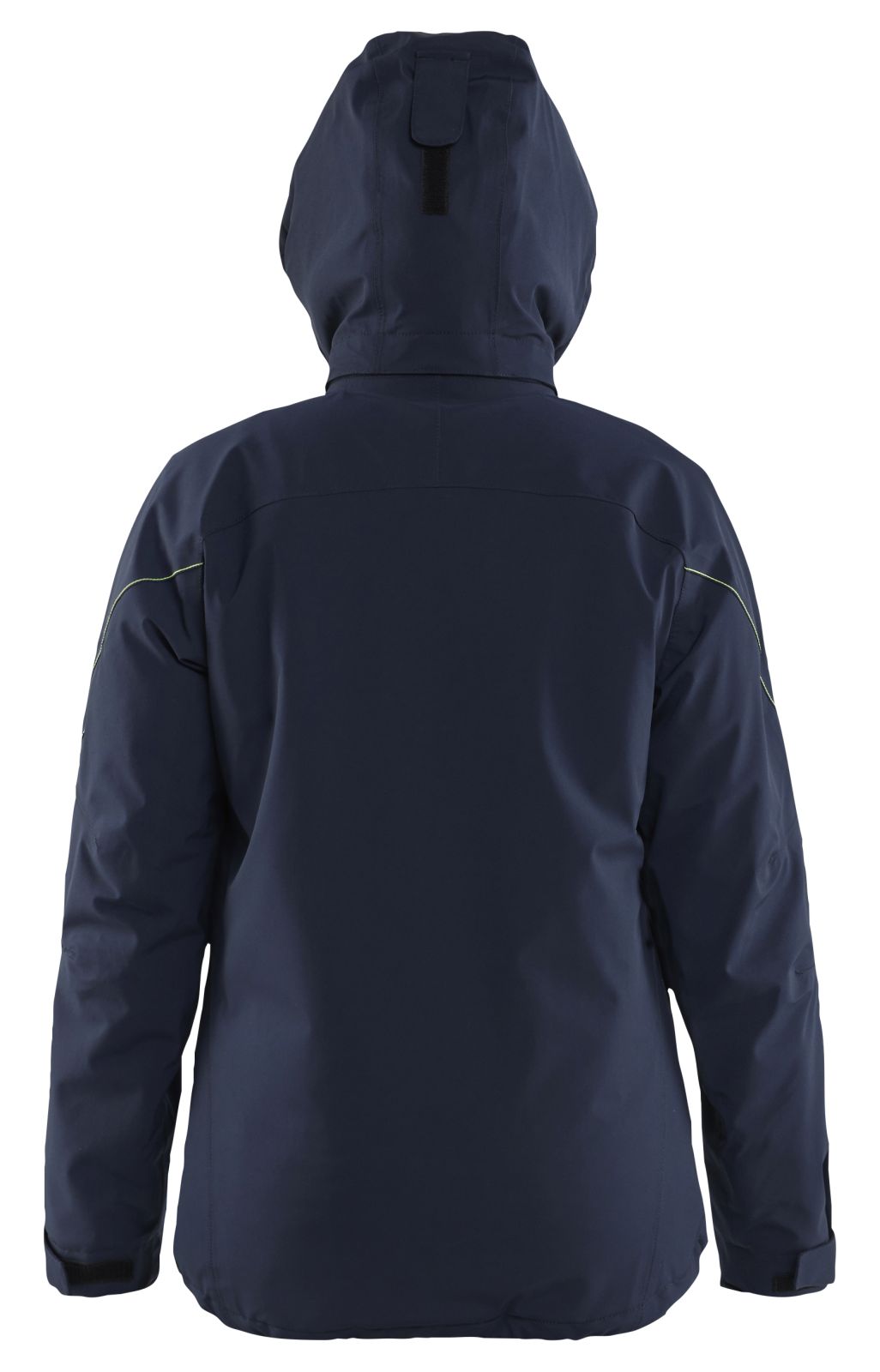 Blaklader Wind regen sneeuw Dames jassen 44081917 winter lichtsgewicht 4-weg stretch donker marineblauw-fluo geel(8633)