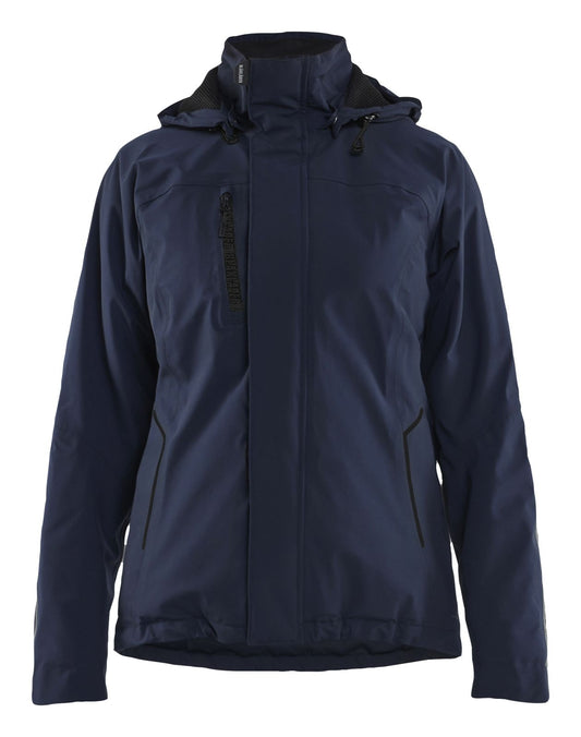 Blaklader Wind regen sneeuw Dames jassen 44081917 winter lichtsgewicht 4-weg stretch donker marineblauw-zwart(8699)