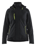 Blaklader Wind regen sneeuw Dames jassen 44081917 winter lichtsgewicht 4-weg stretch zwart-fluo geel(9933)