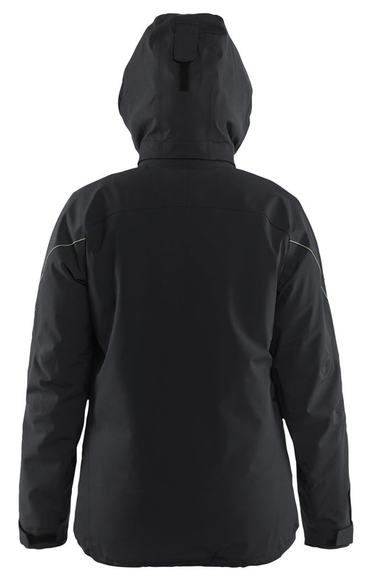 Blaklader Wind regen sneeuw Dames jassen 44081917 winter lichtsgewicht 4-weg stretch zwart-fluo geel(9933)