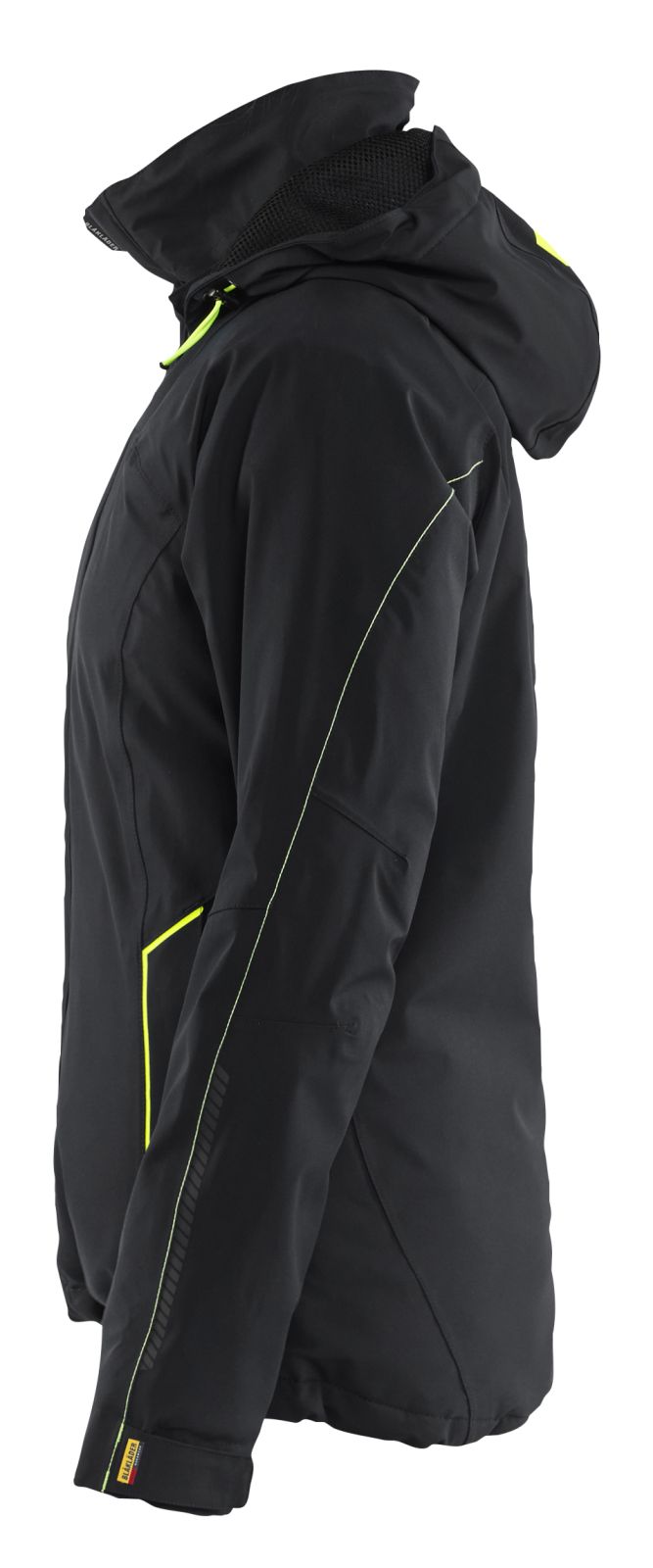 Blaklader Wind regen sneeuw Dames jassen 44081917 winter lichtsgewicht 4-weg stretch zwart-fluo geel(9933)