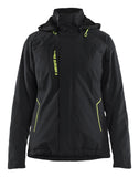 Blaklader Wind regen sneeuw Dames jassen 44081917 winter lichtsgewicht 4-weg stretch zwart-fluo geel(9933)
